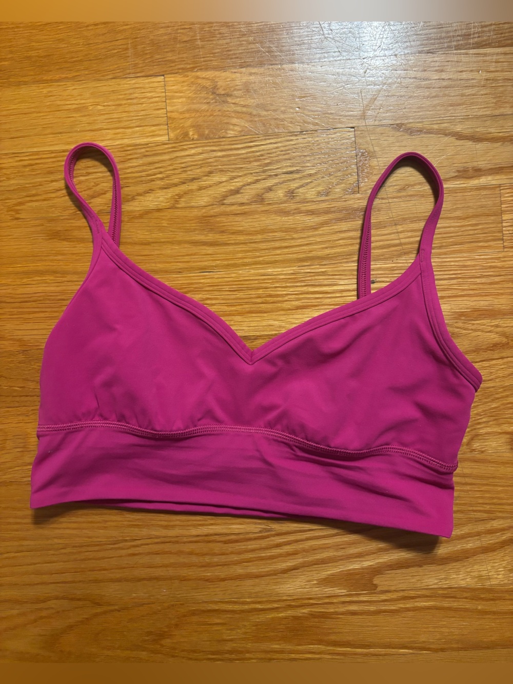 Lulu's Bright Magenta Seamless Sports Bralette